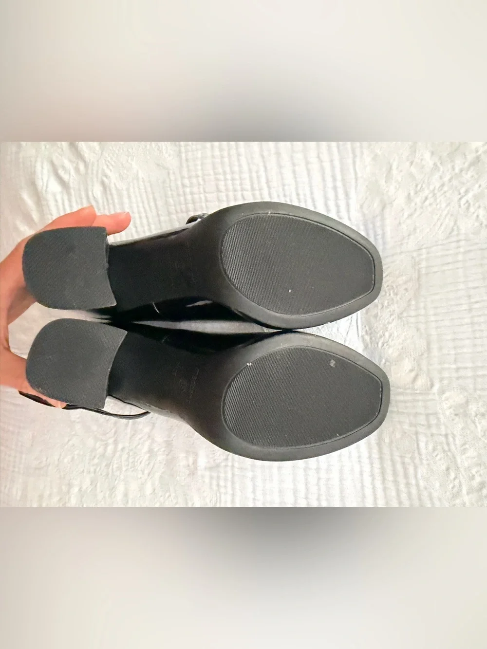 Madden Girl Black Patent Platform Mary Jane Pumps